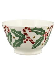 Emma Bridgewater Cream Candy Canes Christmas Small Old Bowl - Image 2 of 3