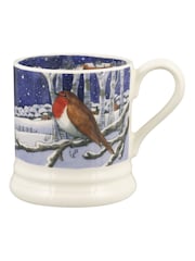 Emma Bridgewater Cream Midnight Robin 1/2 Pint Mug - Image 2 of 5