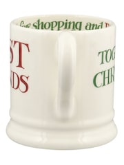Emma Bridgewater Cream Christmas Toast Best Of Friends 1/2 Pint Mug - Image 3 of 5