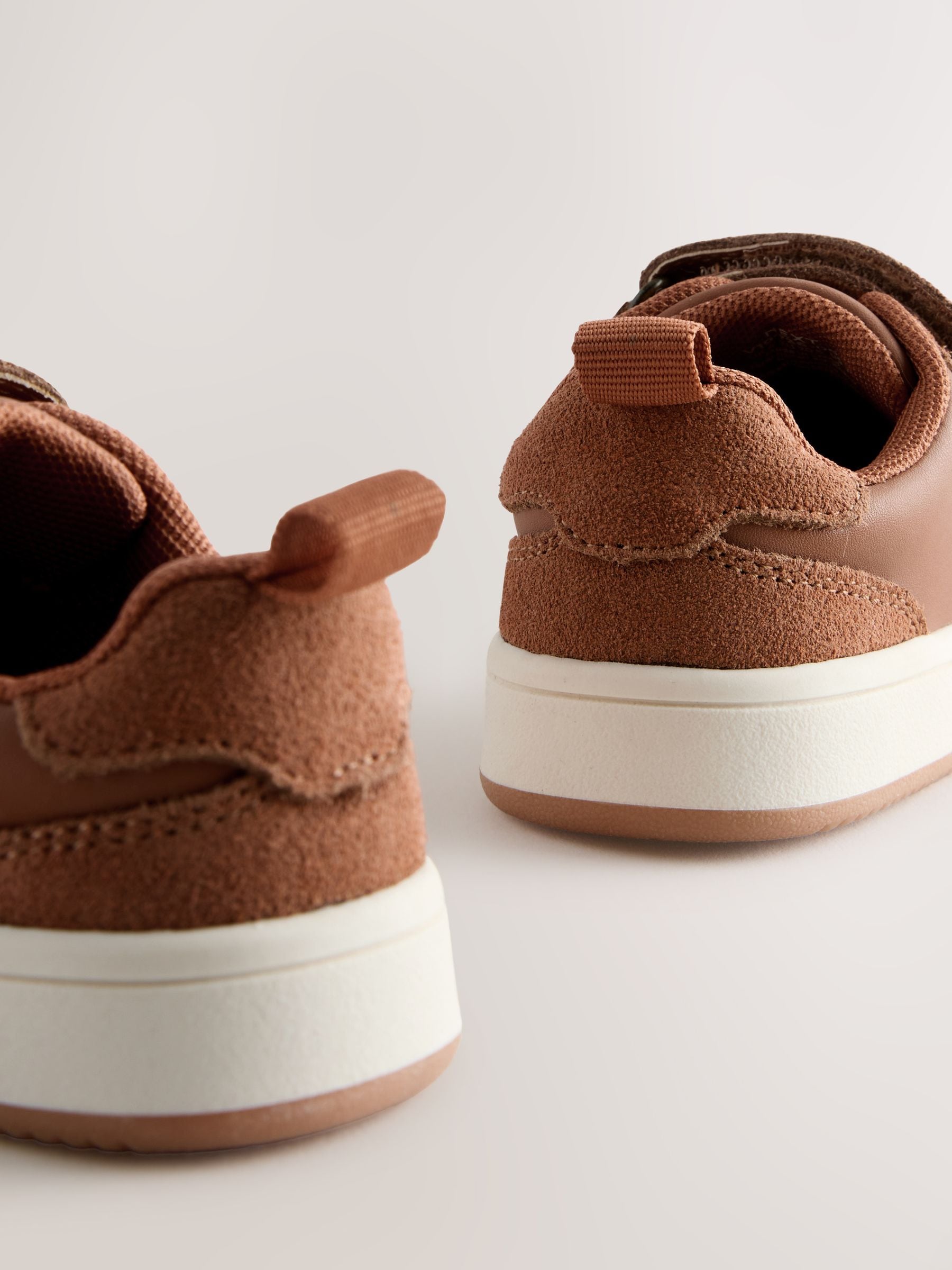 Buy Tan Brown Wide Fit (G) Touch Fastening Leather First Walker