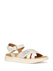 Geox White X And 2S Platform Sandals - Image 1 of 5