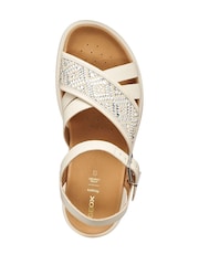 Geox White X And 2S Platform Sandals - Image 5 of 5