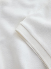 White Slub Regular Fit Textured Smart Polo Shirt - Image 3 of 3
