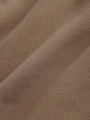 Brown Light Regular Fit Short Sleeve Pique Polo Shirt - Image 7 of 7