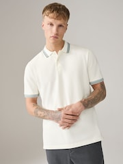 Ecru Valkoinen - Lyhythihainen, käänteinen poolopaita - Kuva 1 / 7