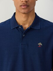 Blue Indigo Embroidered Regular Fit Short Sleeve Pique Polo Shirt - Image 4 of 7