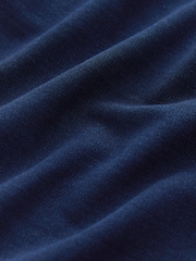 Blue Indigo Embroidered Regular Fit Short Sleeve Pique Polo Shirt - Image 7 of 7