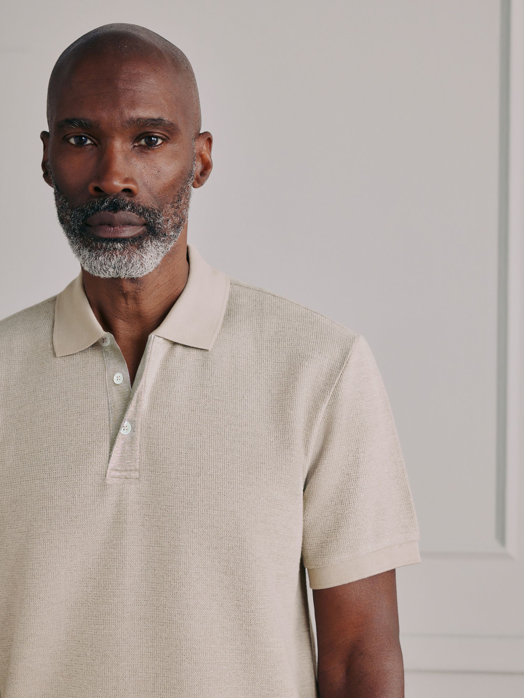 Comprar Neutro - Camisa polo Signature com textura de linho from