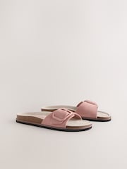 Pink Suede - Бир боолуу буттуу Sandals - 8ичинен 5 сүрөт