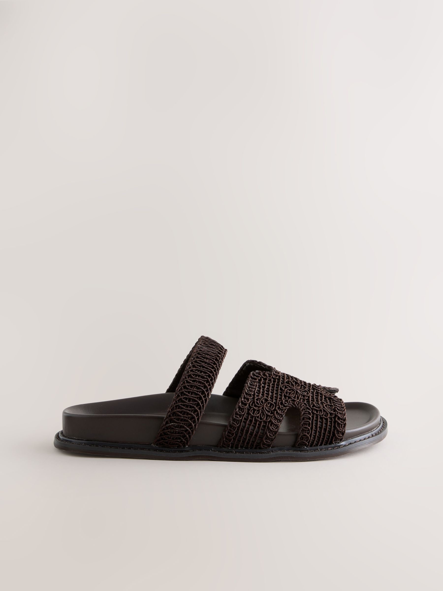 Buy Chocolate Brown Forever Comfort® Woven Footbed Sandals from