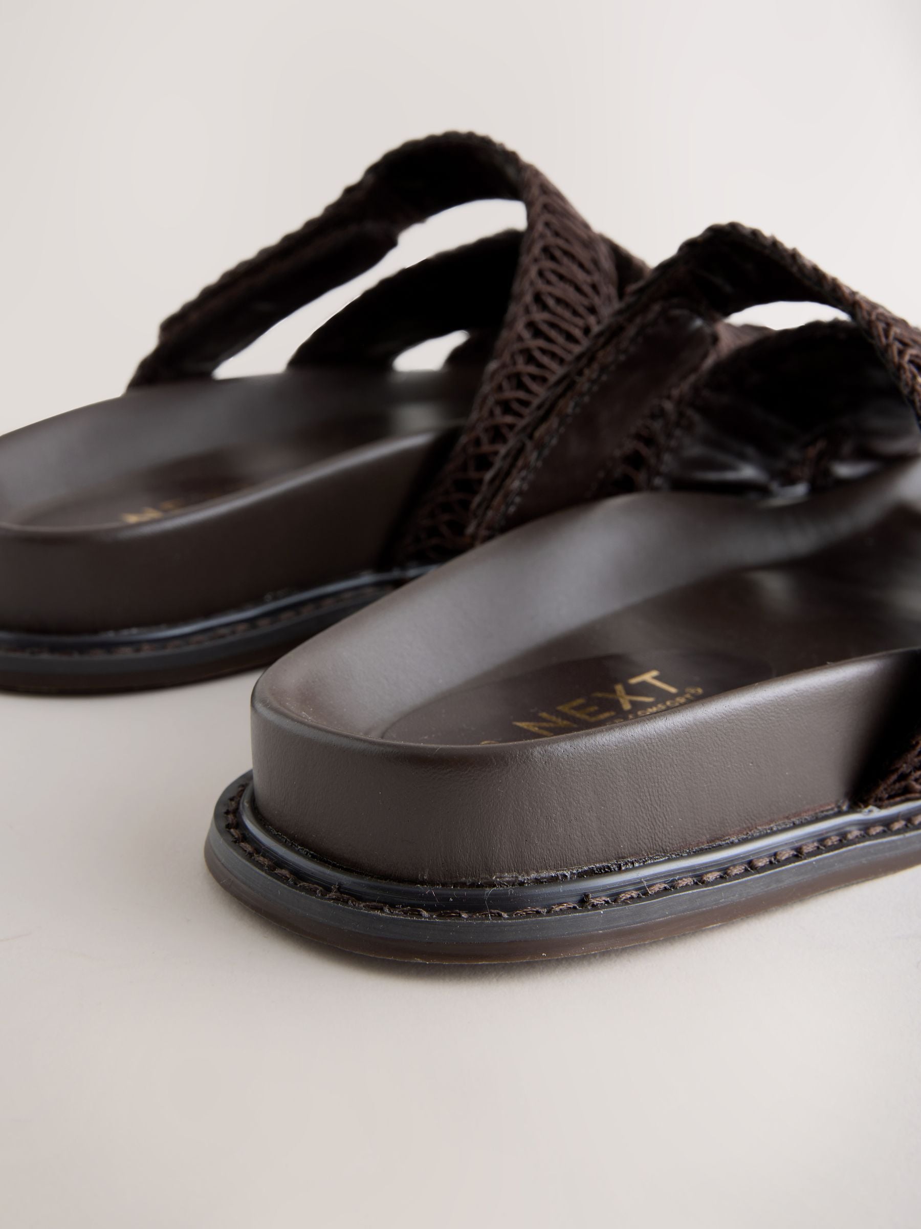 Buy Chocolate Brown Forever Comfort® Woven Footbed Sandals from