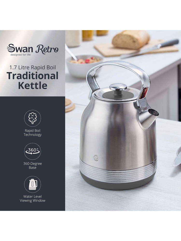 Swan Retro Traditional 1.7L Kettle - Image 2 of 8