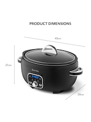 Sur La Table Black Core 6.5 Litre Digital Slow Cooker - Image 6 of 8