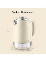 Swan Cream Retro 1.7L Jug Kettle - Image 7 of 8