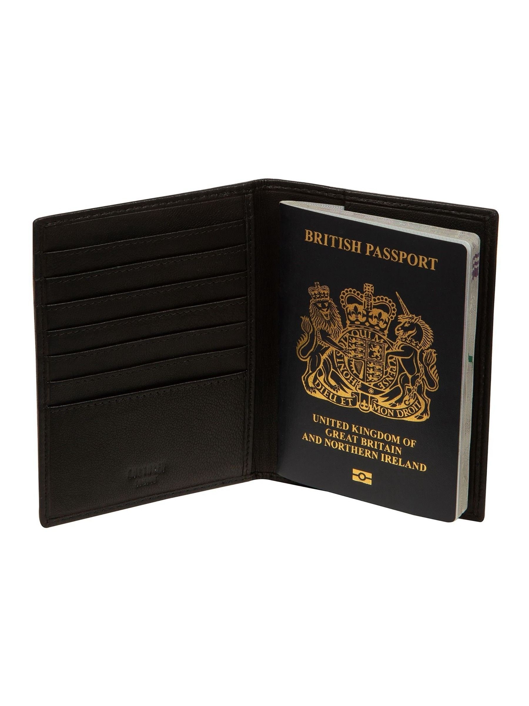 Buy Cultured London Black Leather Passport Holder from Next USA