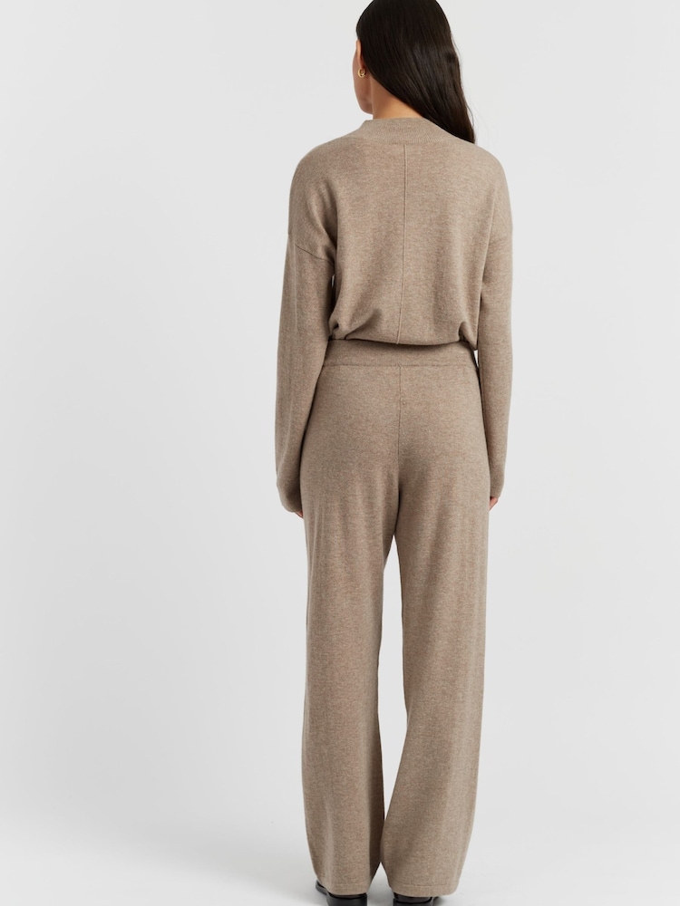 Chinti & Parker Wool Cashmere Wide Leg Track Joggers - Image 2 of 4