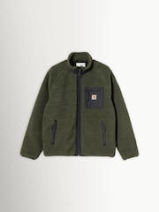 Carhartt WIP Green Prentis Fleece Liner Zip Sweatshirt - Image 1 of 3
