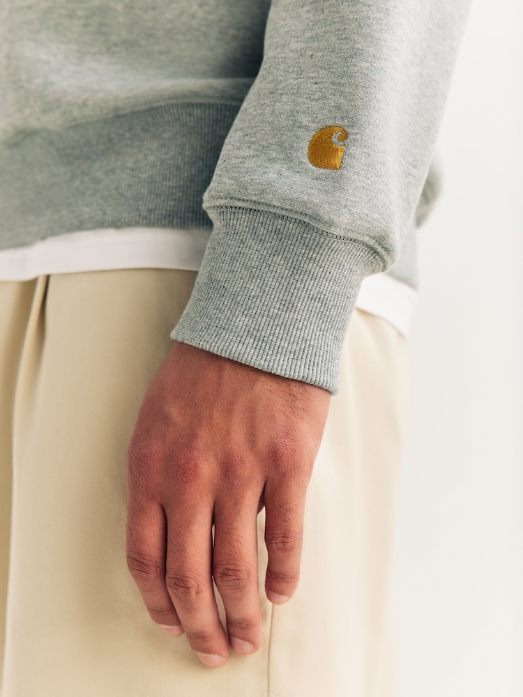 Carhartt WIP Grey Chase Sweatshirt - Image 5 of 5