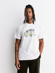 Carhartt WIP White Make Believe League T-Shirt - Image 1 of 8