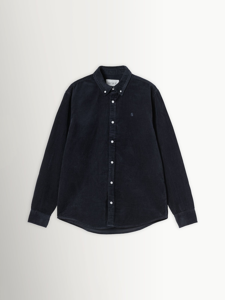 Carhartt WIP Dark Navy Madison Cord Shirt - Image 1 of 2 Carhartt WIP Dark Navy Madison Cord Shirt - Image 1 of 2