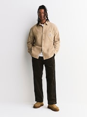 Carhartt WIP Brown Floyde Drawstring Corduroy Trousers - Image 1 of 8