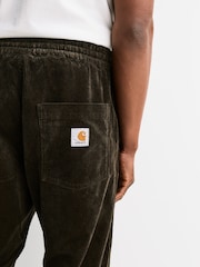 Carhartt WIP Brown Floyde Drawstring Corduroy Trousers - Image 6 of 8