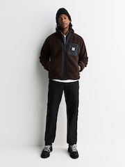 Carhartt WIP Brown Prentis Fleece Liner Zip Sweatshirt - Image 2 of 9