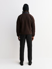 Carhartt WIP Brown Prentis Fleece Liner Zip Sweatshirt - Image 4 of 9