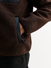 Carhartt WIP Brown Prentis Fleece Liner Zip Sweatshirt - Image 6 of 9