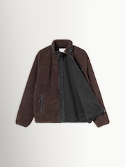 Carhartt WIP Brown Prentis Fleece Liner Zip Sweatshirt - Image 9 of 9