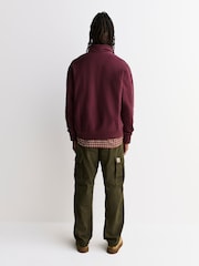 Carhartt WIP Red Half Zip American Script Sweatshirt - Image 5 of 9
