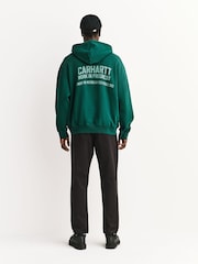 Carhartt WIP Green Hooded Distance Sweatshirt - Image 4 of 7
