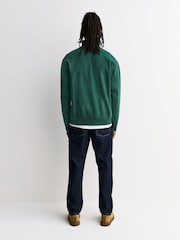 Carhartt WIP Green Half Zip American Script Sweatshirt - Image 4 of 6