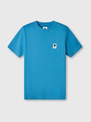 Pretty Green Sinclair Short Sleeve Blue T-Shirt - Image 1 of 1