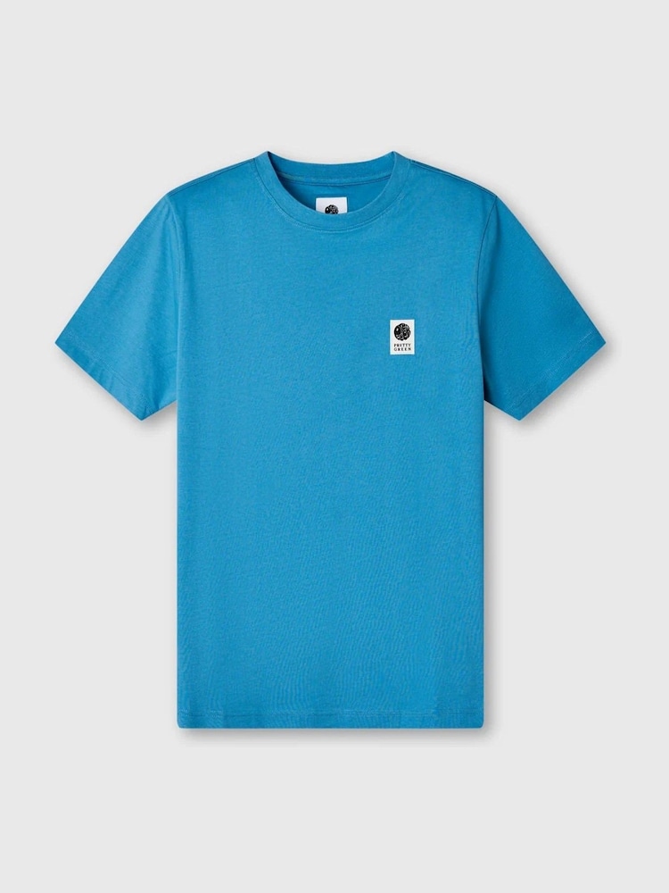 Pretty Green Sinclair Short Sleeve Blue T-Shirt - Image 1 of 1