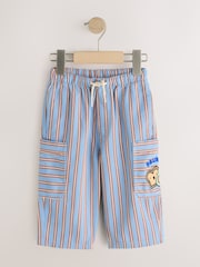 Blue/Rust Brunch Stripe Side Pocket Wide Trousers (3mths-7yrs) - Image 1 of 5