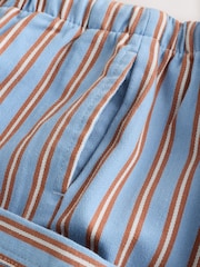 Blue/Rust Brunch Stripe Side Pocket Wide Trousers (3mths-7yrs) - Image 10 of 10