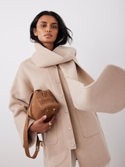 Mint Velvet Brown Blanket Scarf - Image 1 of 5