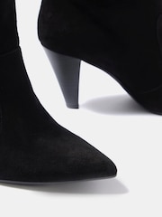 Mint Velvet Black Anya Suede Heeled Ankle Boots - Image 3 of 4