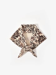 Mint Velvet Brown Leopard Print Triangle Neck Scarf - Image 2 of 5