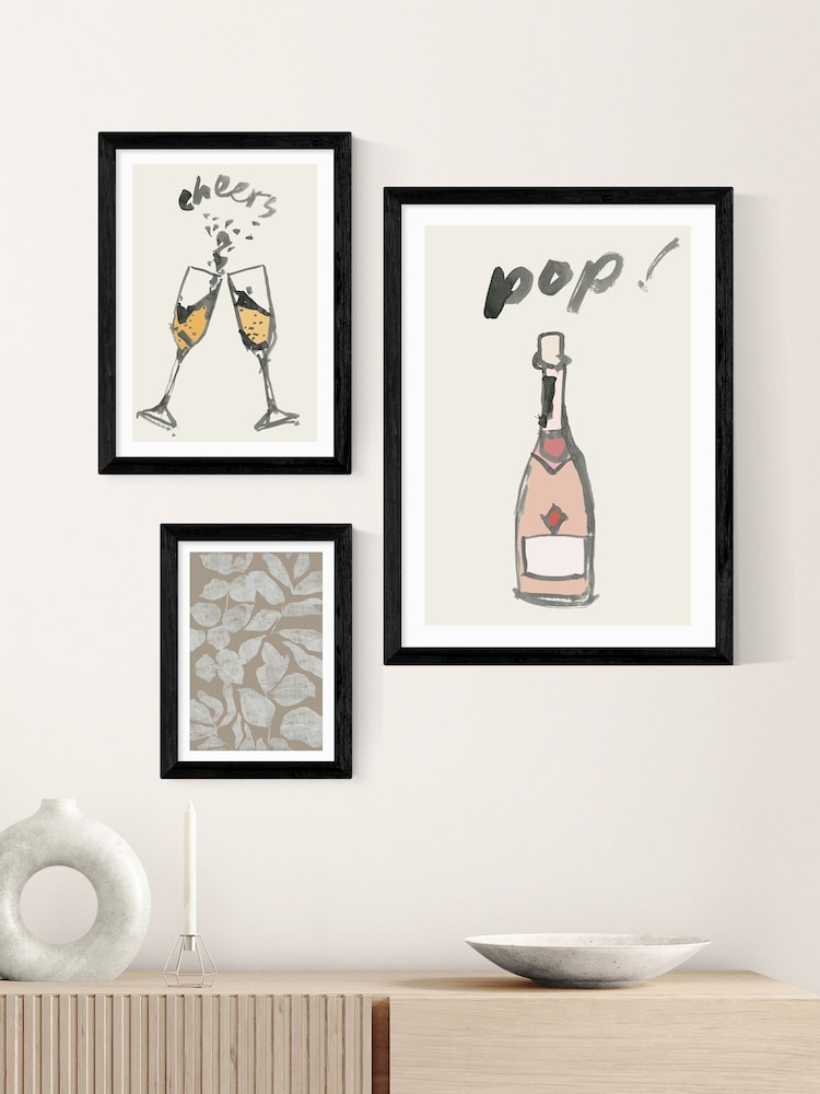 East End Prints Black Cheers II Wall Art Print by Cartissi - Image 3 of 3 East End Prints Black Cheers II Wall Art Print by Cartissi - Image 3 of 3