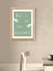 East End Prints Oak Hugs In The Hallway Wall Art Print by Amber May Art - Image 1 of 3