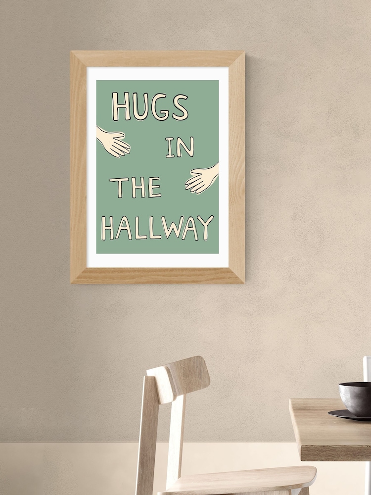 East End Prints Oak Hugs In The Hallway Wall Art Print by Amber May Art - Image 1 of 3