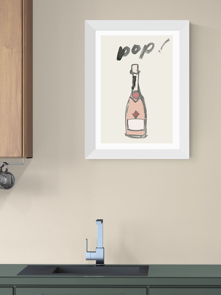 East End Prints White Pop II Wall Art Print by Cartissi - Image 1 of 3