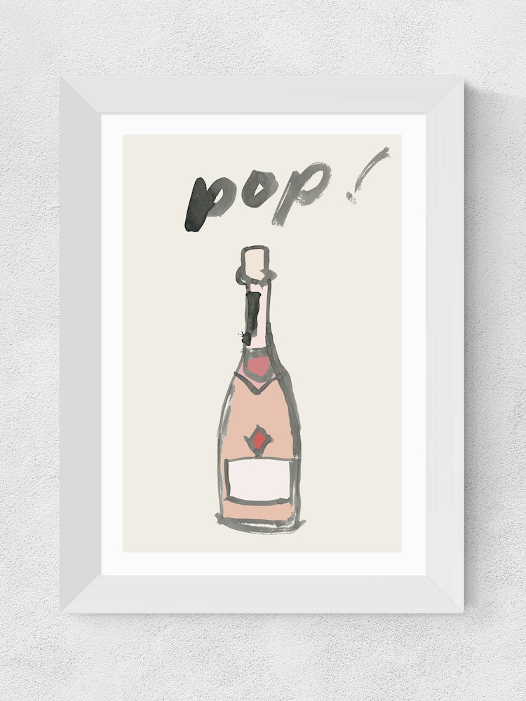 East End Prints White Pop II Wall Art Print by Cartissi - Image 2 of 3