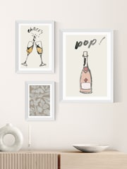 East End Prints White Pop II Wall Art Print by Cartissi - Image 3 of 3