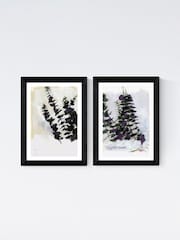 East End Prints Set of 2 Black Eucalyptus Painting Wall Art Prints by Cartissi - Image 2 of 2