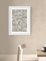 East End Prints White Scattered Flowers Wall Art Print by cartissi - Image 1 of 3