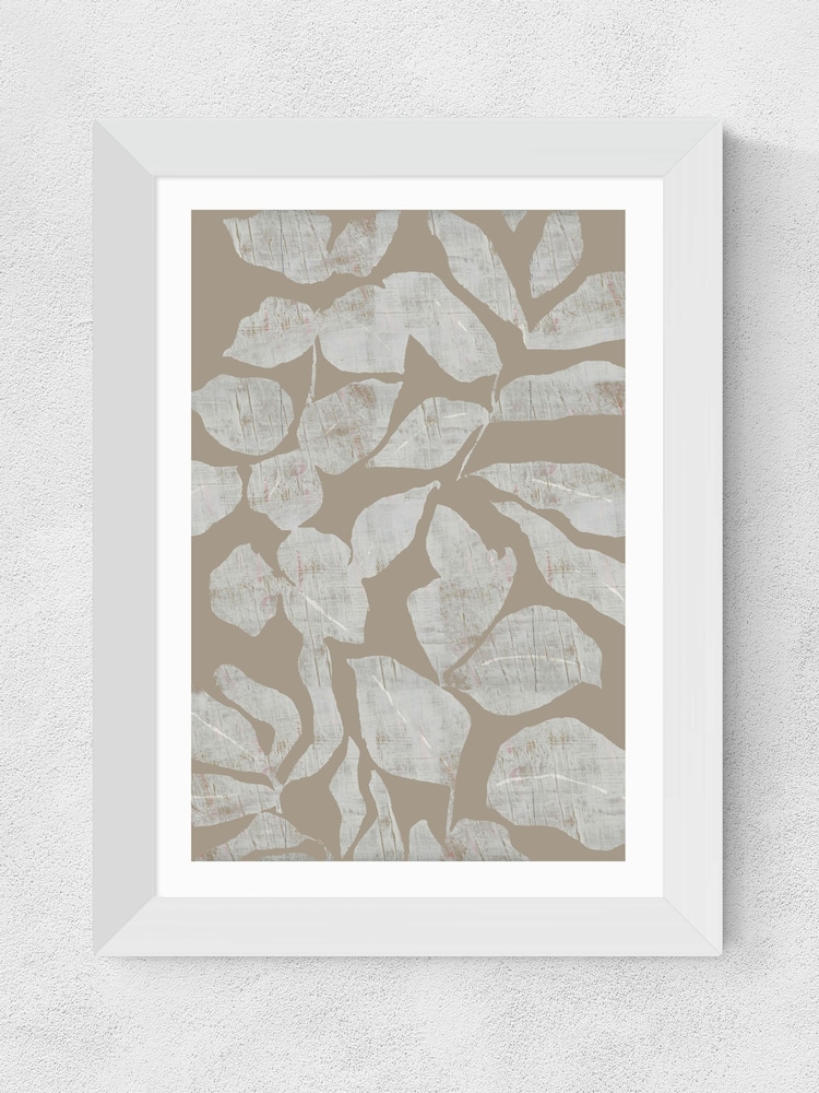 East End Prints White Scattered Flowers Wall Art Print by cartissi - Image 2 of 3