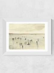 East End Prints White Croyde Wall Art Print by Dan Hobday - Image 2 of 3